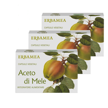 Aceto di Mele 3 Confezioni da 30 Capsule vegetali Erbamea