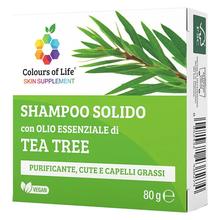 Optima Colours of Life Shampoo Solido con Tea Tree 80 grammi