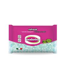 Inodorina Refresh - 100 Salviette Detergenti - Profumazione Muschio Bianco